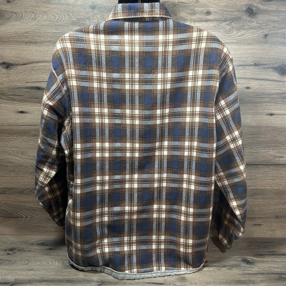 Vintage Sears Sportswear Plaid Fleece Lined Flannel Jacket Sz XL - Picture 2 of 5